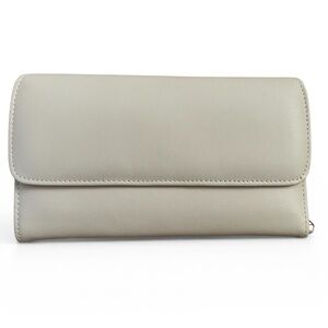 Rolfs Vintage Leather Continental Clutch Wallet in Cream